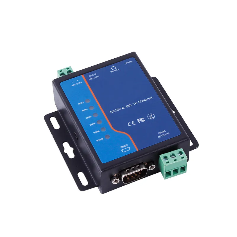 1 RS-232, 1 RS-485 Serial Port to 1 10/100base-T (X) Self-Adaptive Ethernet Interface Modbus to Ethernet Converters