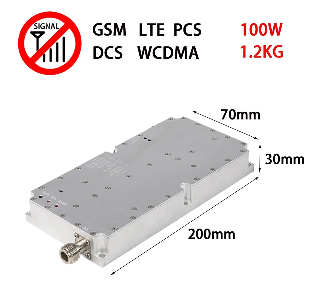 100W 2g 3G 4G PA Module GSM Dcs PCS WCDMA Power Amplifier Lte Signal Jammer Module for Military/Prison