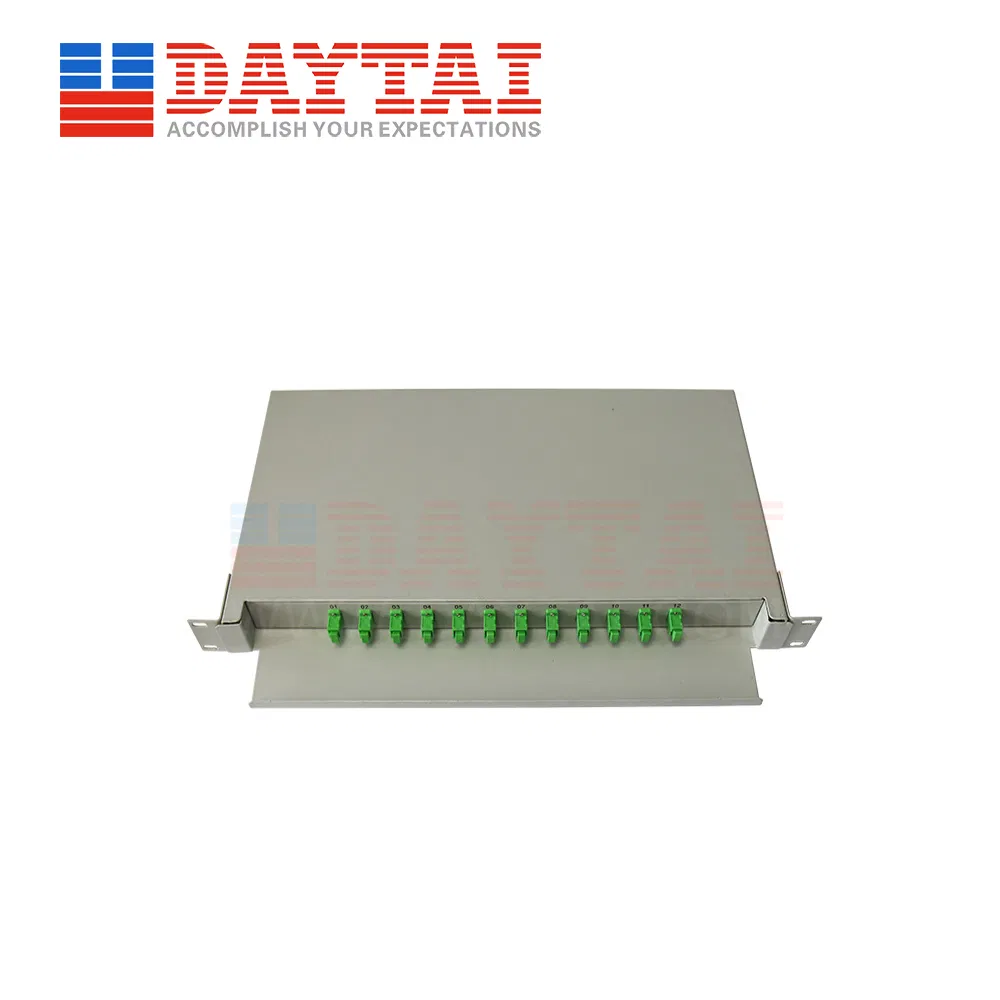 12 Core Fiber Optic Distribution Frame Tececom Fiber Optic ODF