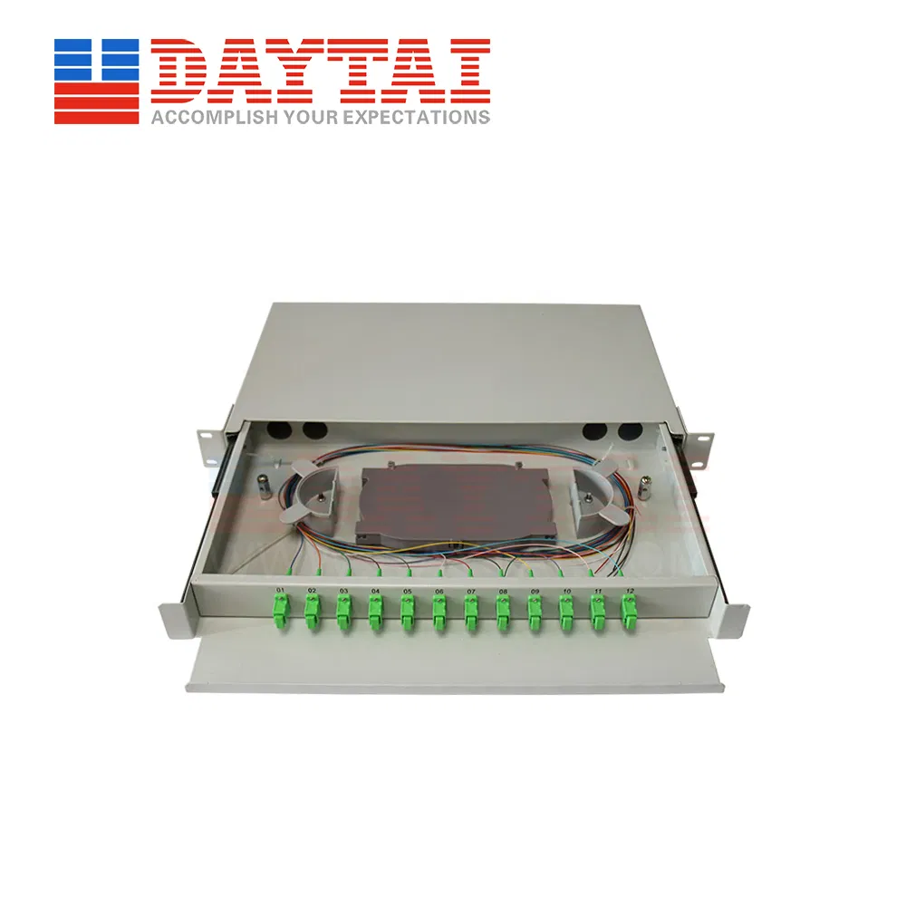 12 Core Fiber Optic Distribution Frame Tececom Fiber Optic ODF