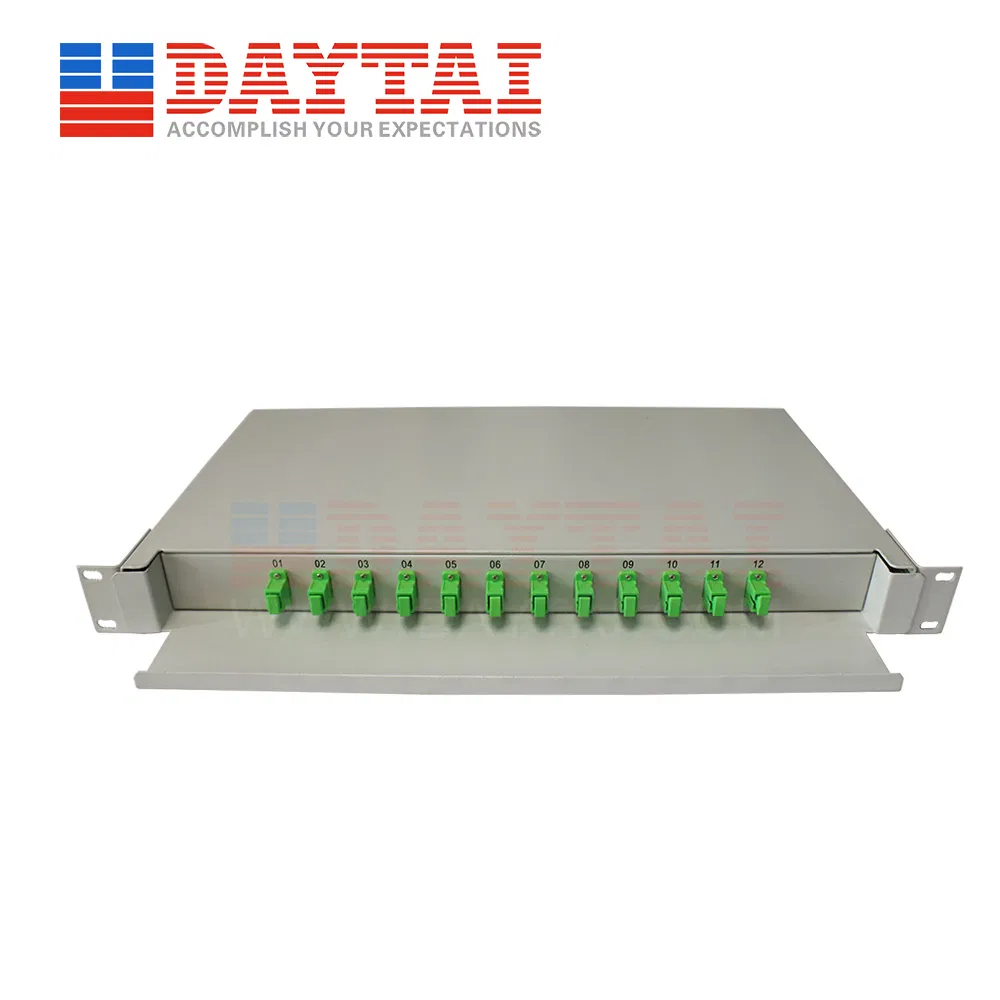 12 Core FTTH ODF Fiber Optic Distribution Drawer Type