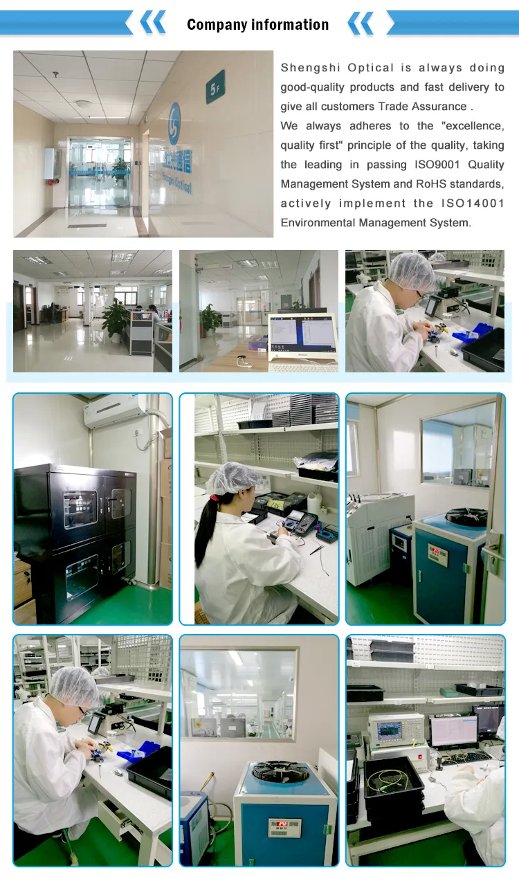 1270~1610nm Laser Module with ISO9001 and RoHS Report 2.5GHz~6GHz Coaxial Pigtail CWDM Optical Fiber for Analog or Digital Optical Transmission