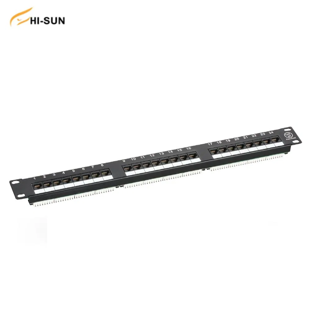 16-Port Cat5e Unshielded Wallmount or Rackmount Lsa or 110 Block Patch Panel
