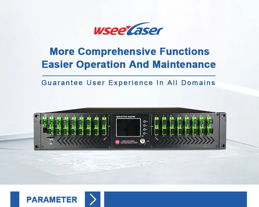 16 Ports High Power EDFA with Wdm 16dBm-23dBm