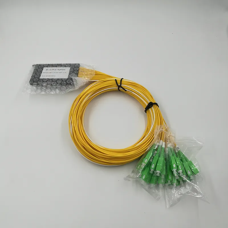 1X32 2X32 Ruggedized Metal PLC Fiber Splitter Sc APC