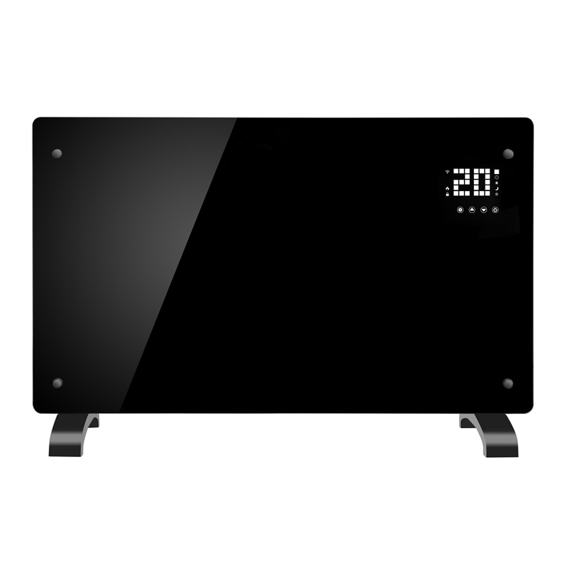 Can the Glass Panel Heater 2000W Big Size in Black heat a room quietly without making noise