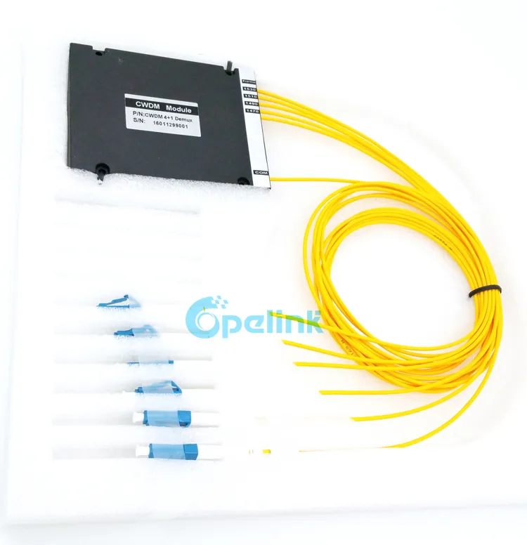 4+1CH 2.0mm LC/Upc ABS Box Mux/Demux Optic CWDM