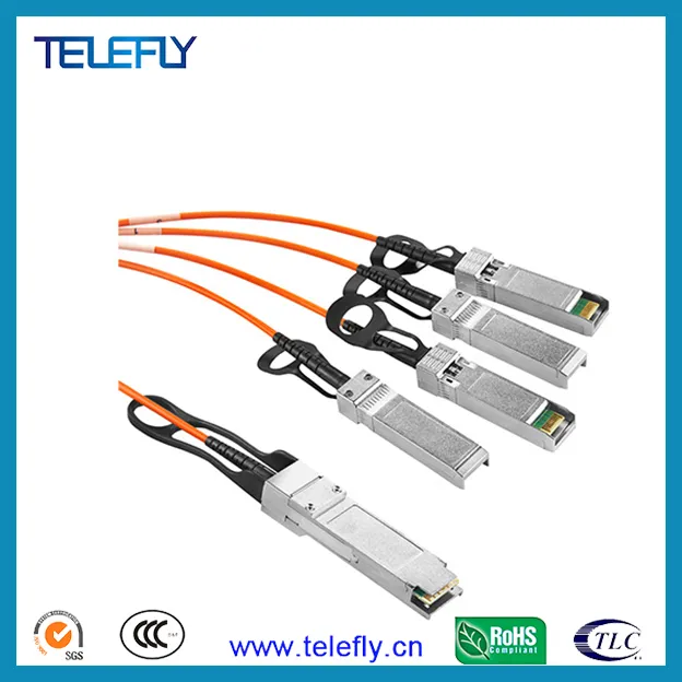 40g Qsfp to 4xsfp 10g Active Optical Cable, 4X Infiniband, SDR, DDR, Qdr