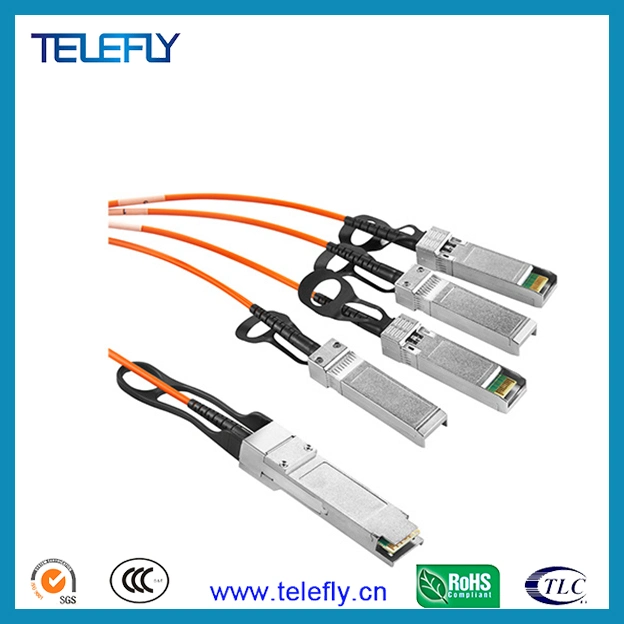 40g Qsfp to 4xsfp 10g Active Optical Cable, 4X Infiniband, SDR, DDR, Qdr