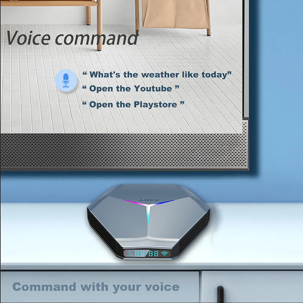 A95X F4 RGB Light TV Box Android 11 Amlogic S905X4 4G 64GB 32g WiFi Android10 Media Player Tvbox A95xf4 2g16g Set Top Box