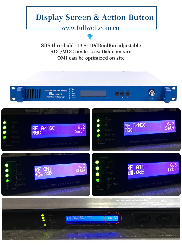 Advanced Type Externally Modulated CATV 1550 Optical Transmitter