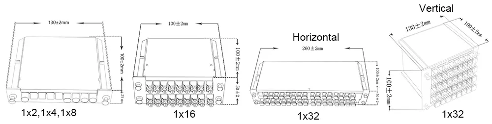 Cassette Box Optical Signal Coupler, Fiber Optic Splitter