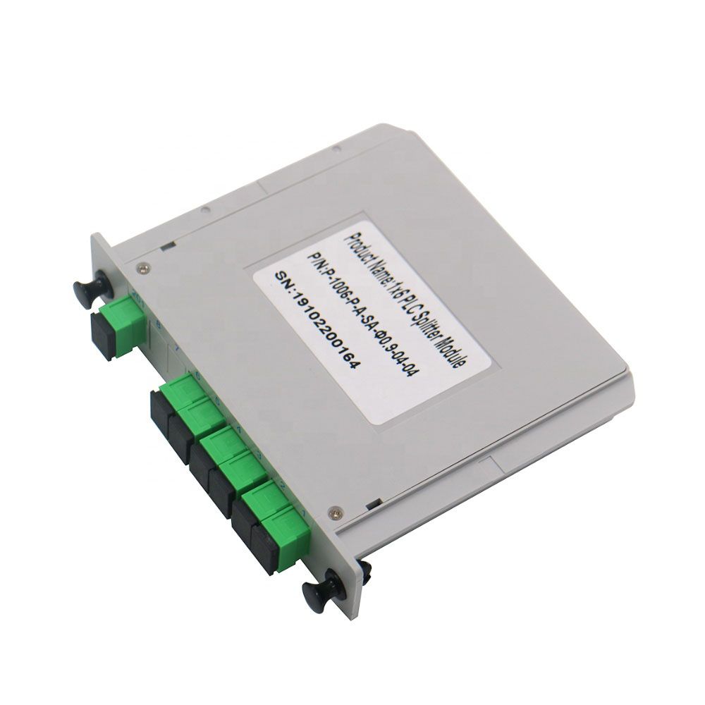 Cassette Box Type 1*6 Passive Splitter Fiber Optic PLC Splitter