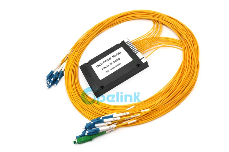 Cheap Price Opelink/OEM G652D, G657A1 1-2m 0.9mm RoHS 18+1CH Mux/Demux Fiber Optic CWDM