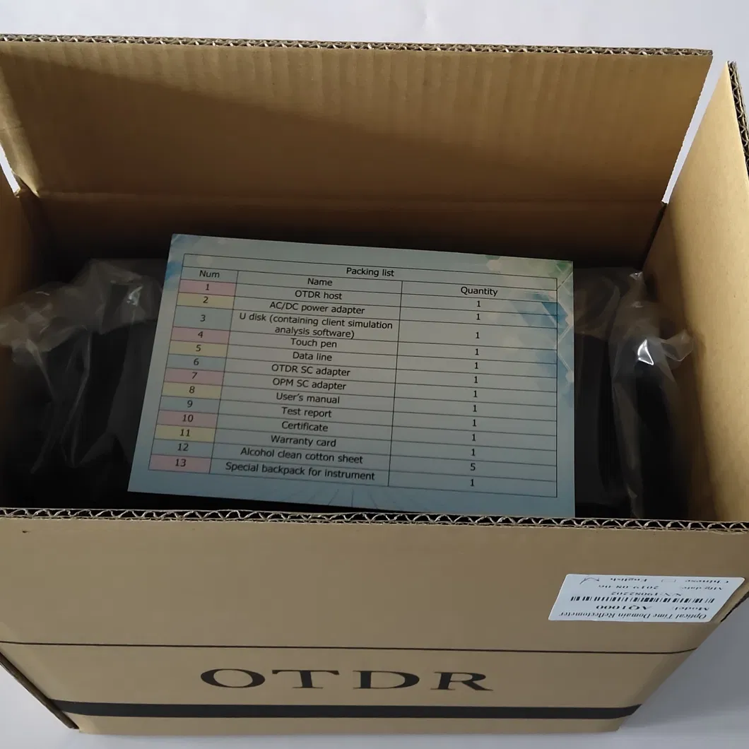 Chinese Cheap Price 1310/1550nm 32/30dB Sm Dynamic Range USB Data Interface OTDR