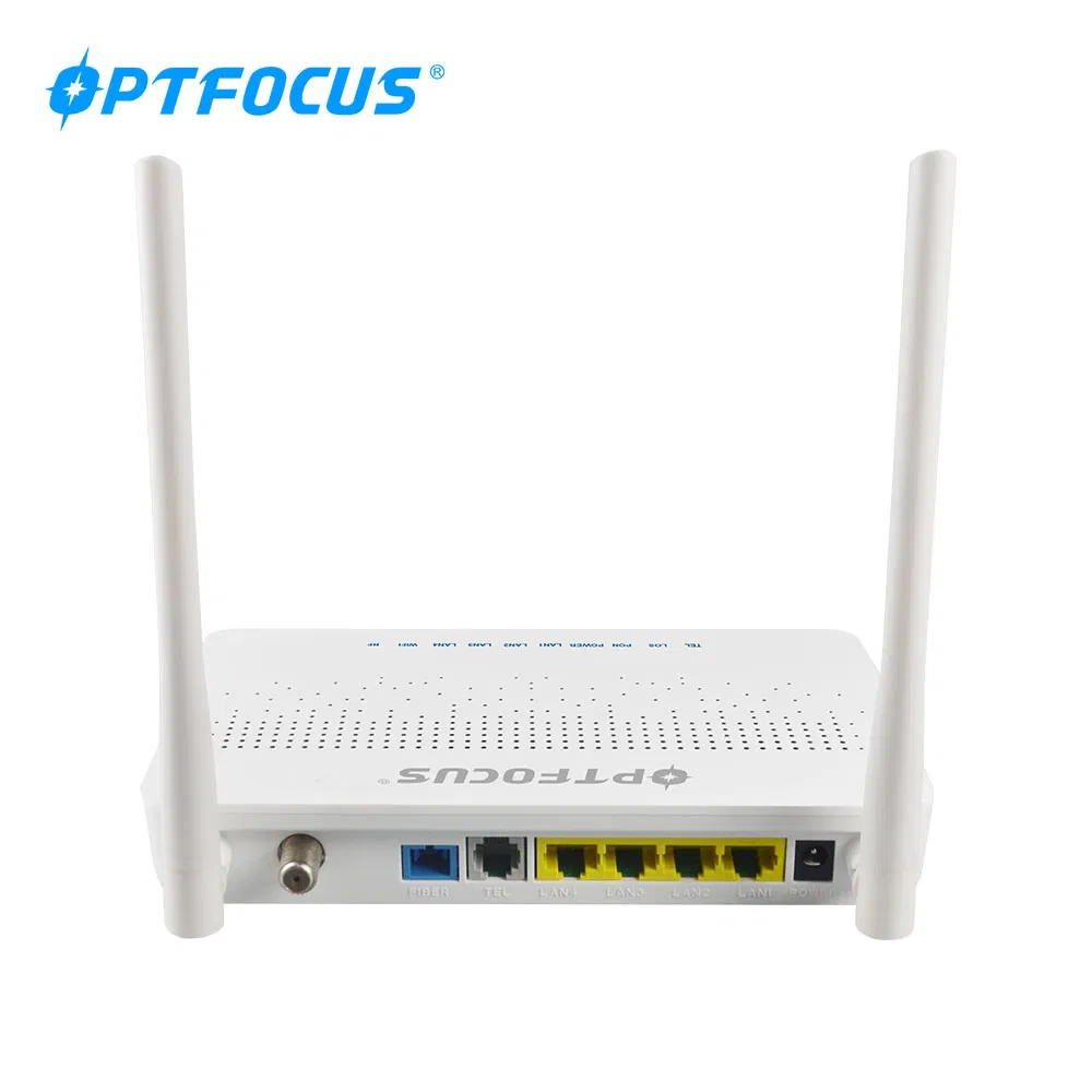 Cool Design Bosa Sc/Upc/APC 4LAN+FXS ONU with RF and WiFi Xpon ONU 4 Ports with WiFi AC 4ge