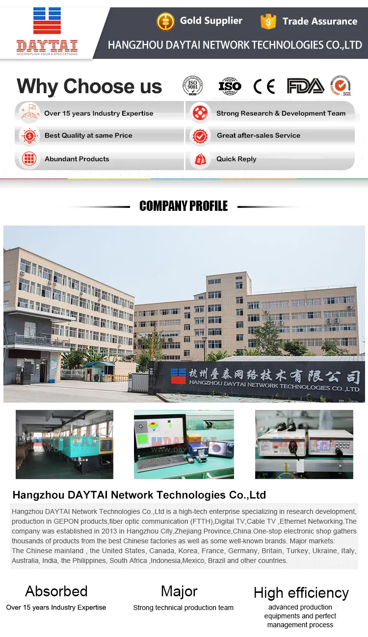 Daytai FTTH CATV Hfc Optical Receiver Node
