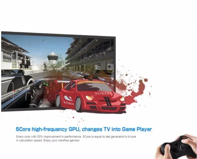 Dolamee D5 Quad Core Amlogic S905W Android 2GB 16GB WiFi 2.4G Support 4K Super Ran 1GB ROM 8GB Android 7.0 Set Top Box