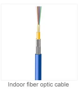 Durable indoor high speed 6 core fiber optic cable multimode