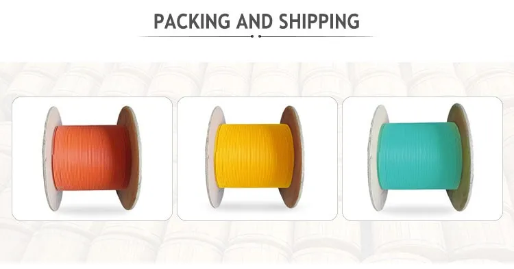 Durable indoor high speed 6 core fiber optic cable multimode