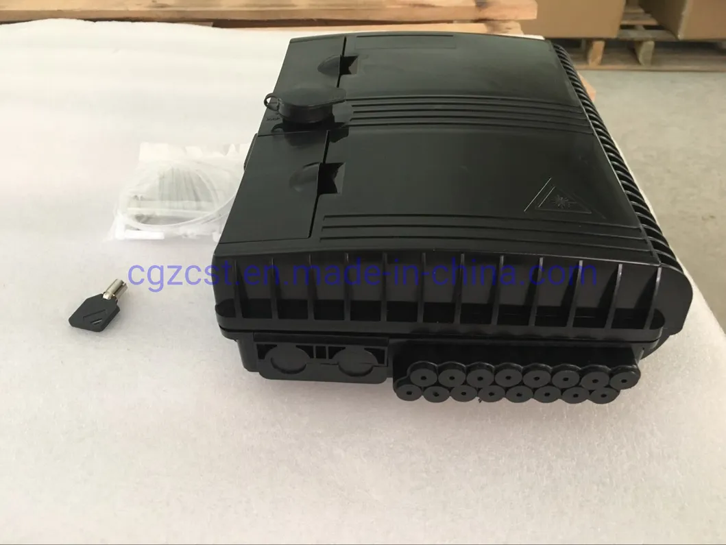 FTTH Terminal Box Waterproof IP66 Outdoor 8/12/16 Core Fiber Optic PLC Splitter Patch Panel Distribution CTO Terminal Box with Wholesale Price Black Color
