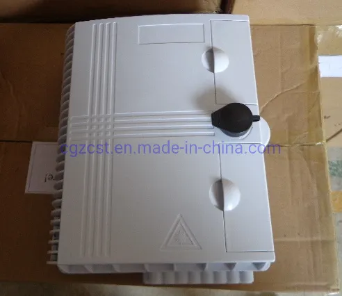 FTTH Terminal Box Waterproof IP66 Outdoor 8/12/16 Core Fiber Optic PLC Splitter Patch Panel Termination Distribution CTO Box Factory Price White Color