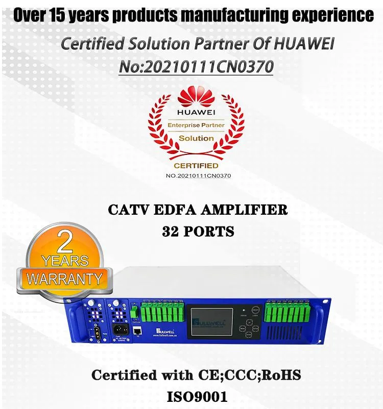 Fullwell 1550nm EDFA Price 32 Ports/Channels CATV EDFA