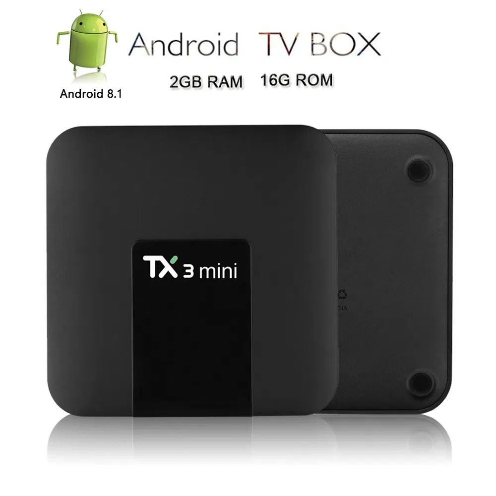 Gecen Hot Sellingtanix Tx3 Mini Android 8.1 TV Box Amlogic S905W Quad Core 1GB/2GB RAM 16GB Set Top Box 2.4G WiFi 4K TV Box