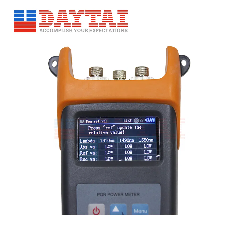 High Quality 40dB 1310/1490/1550nm Pon Optical Power Meter with Color Screen