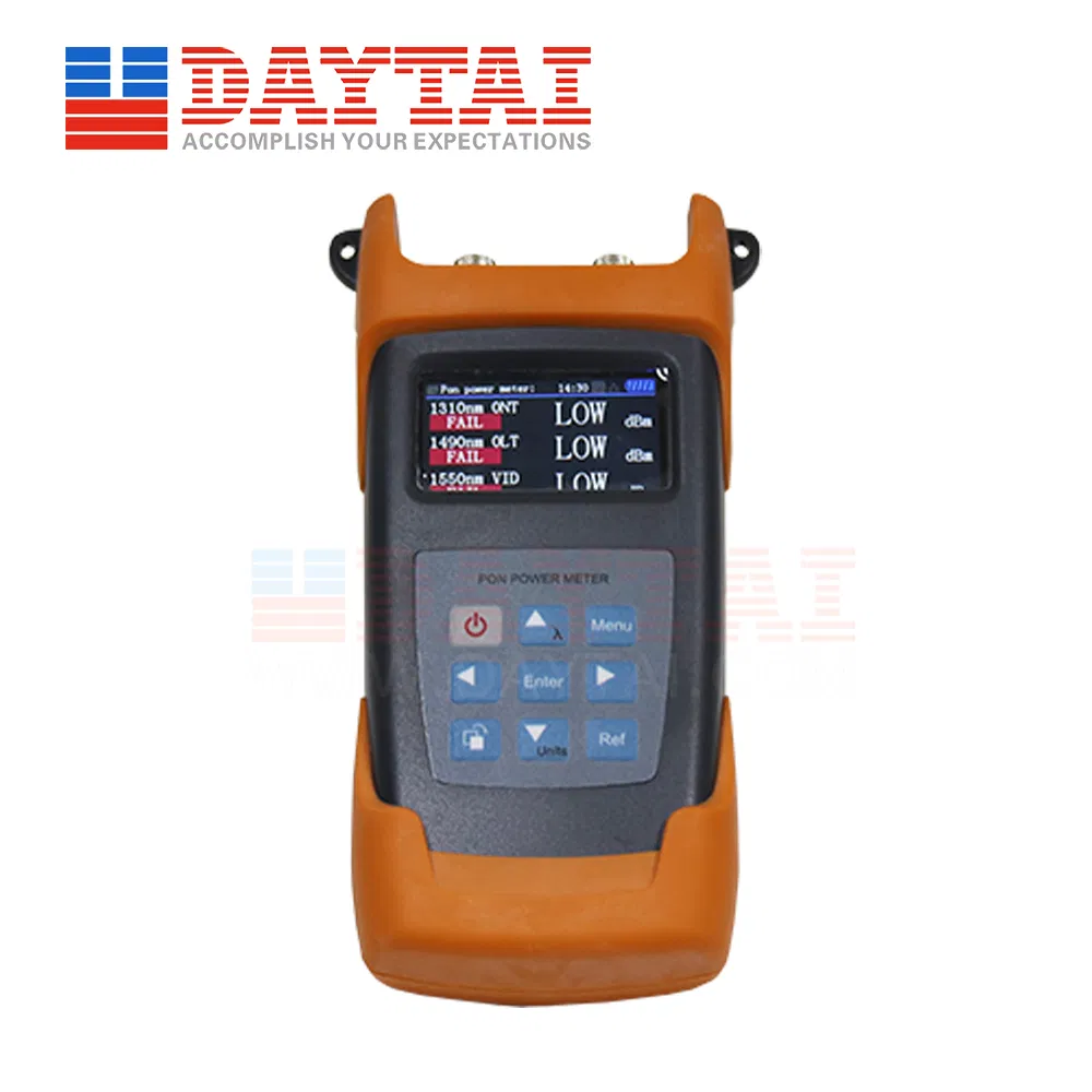 High Quality 40dB 1310/1490/1550nm Pon Optical Power Meter with Color Screen