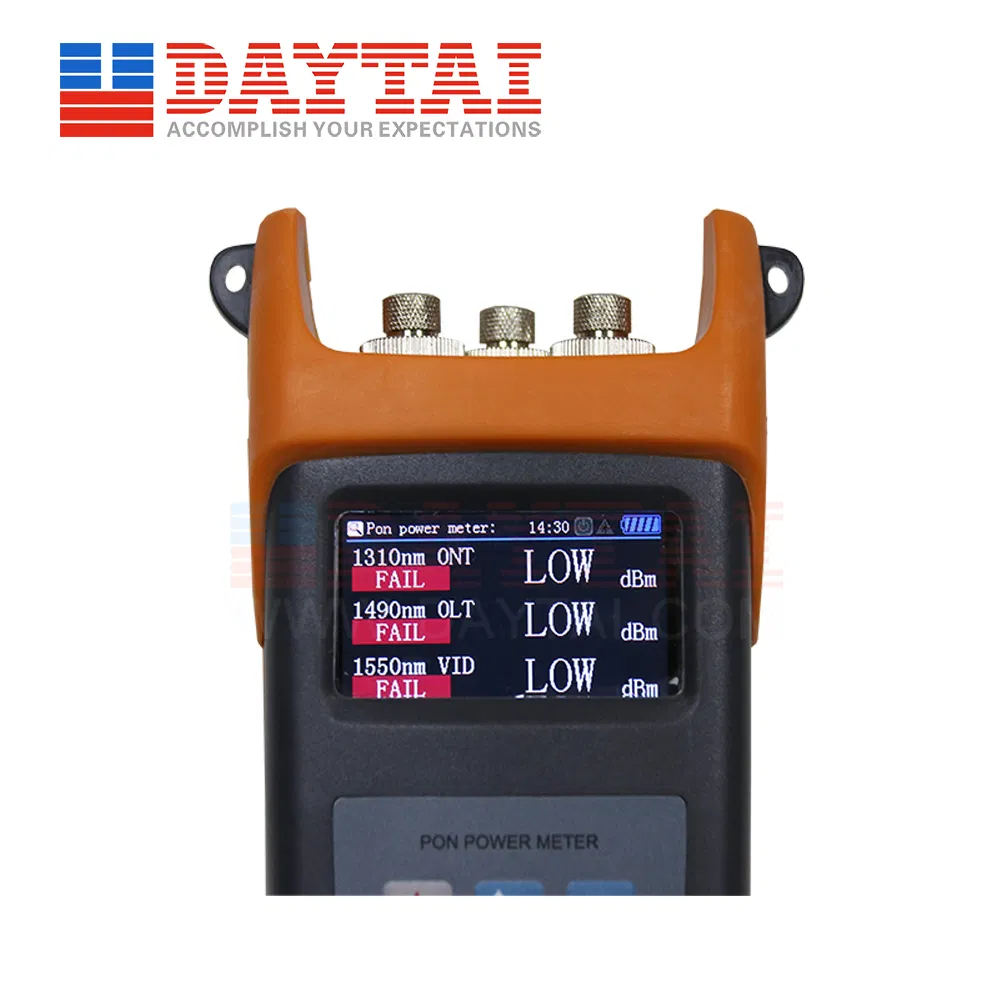 High Quality 40dB 1310/1490/1550nm Pon Optical Power Meter with Color Screen