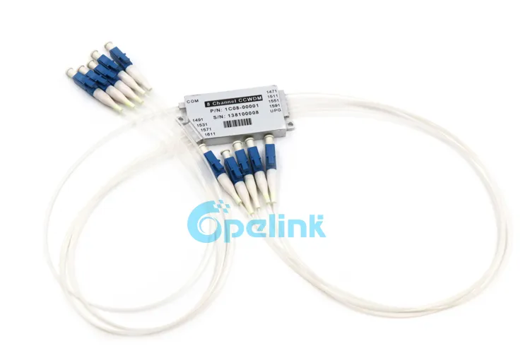High Quality G652D, G657A1 LC/FC/Sc/St/Mu 2.0/3.0mm Opelink/OEM RoHS 8+1CH Mini CWDM with Upg