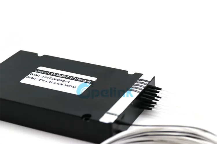 High Quality Mux /Demux G652D, G657A1 LC/FC/Sc/St/Mu Opelink/OEM RoHS 4CH LAN Lwdm
