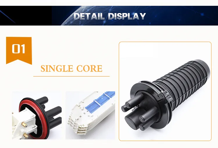 High Quality Optical Fiber Cable Joint Dome Fiber Optic Splice Closure