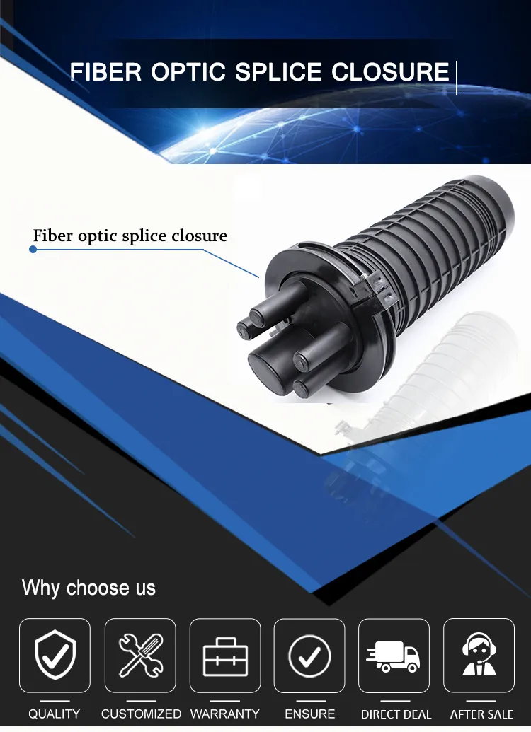 High Quality Optical Fiber Cable Joint Dome Fiber Optic Splice Closure