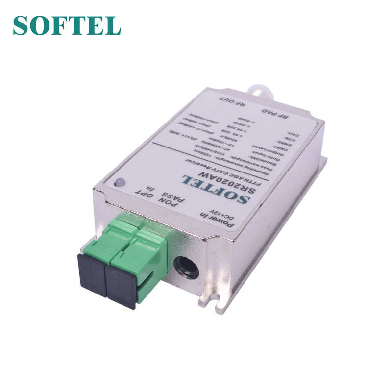 Indoor 1GHz Indoor FTTH Fiber Optic Receivers with Built-in Wdm