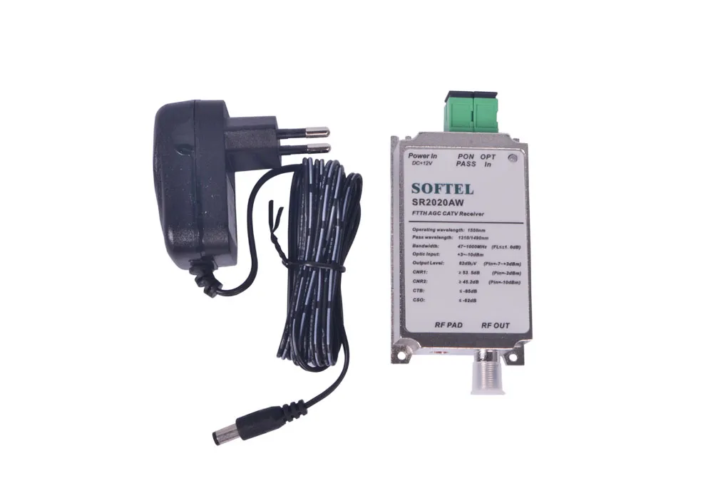 Indoor 1GHz Indoor FTTH Fiber Optic Receivers with Built-in Wdm