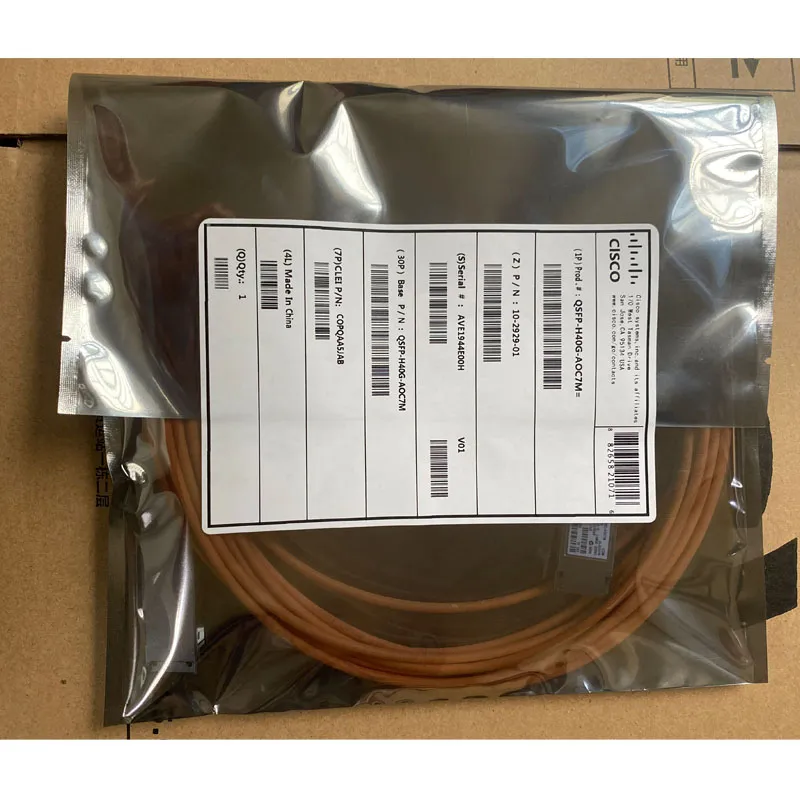 Qsfp-H40g-Aoc7m Cisco Fiber Optical Cable Original New
