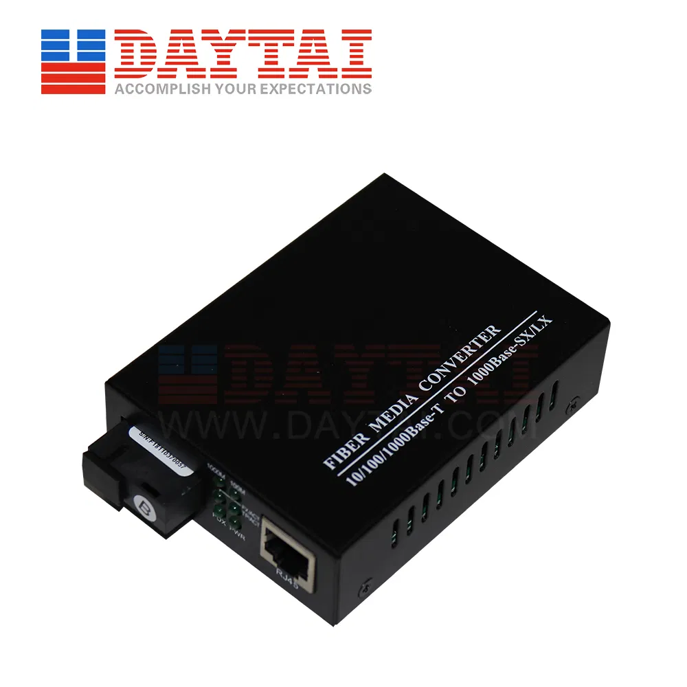 Single Mode Single Fiber 1000Mbps Media Converter for 80km Distance