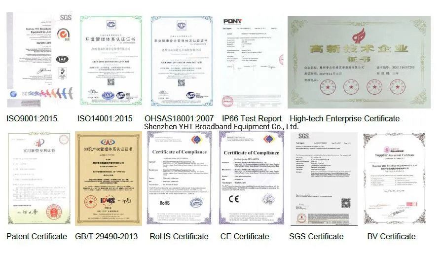 PP Material 72cors Dome Fiber Optic Splice Closure Load PLC Splitter and Adapter