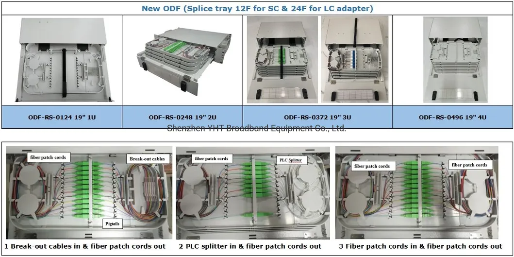 Slidable Rack Mounted Type 576cores MPO 19inch Fiber Optic Patch Panel Distribution MPO Cassette