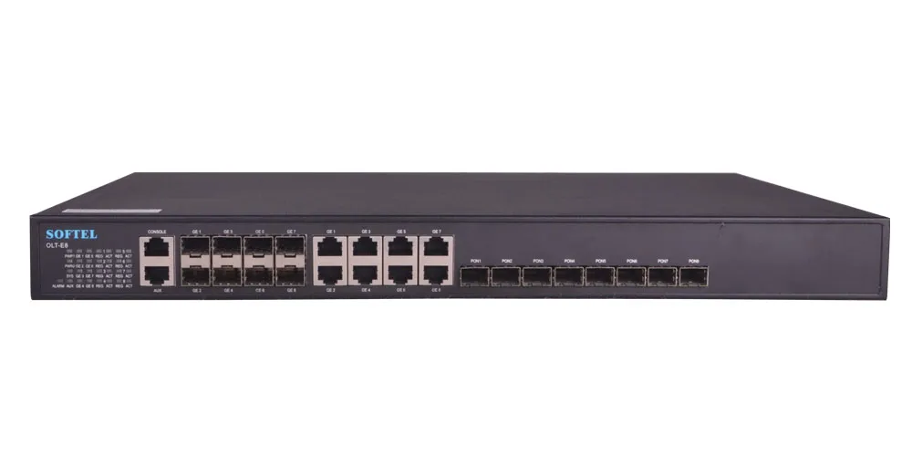 Softel Fiber Optic Equipment 8 Pon Ports Gpon Epon Olt