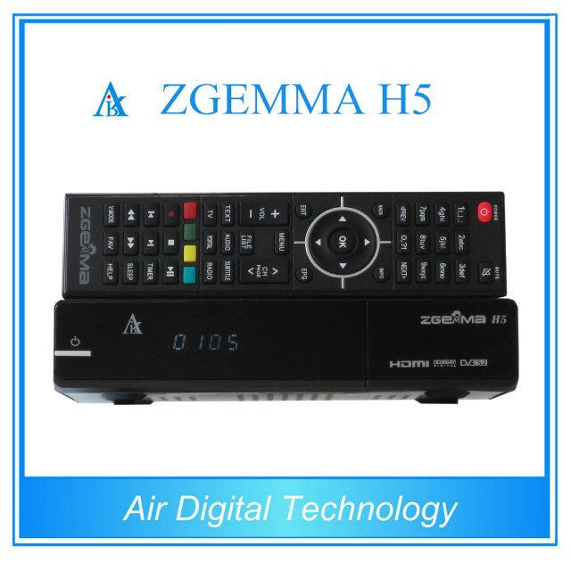 Super Efficient CPU Zgemma H5 Sat Receiver Bcm73625 Dual Core Hevc/H. 265 DVB-S2+T2/C Twin Tuners