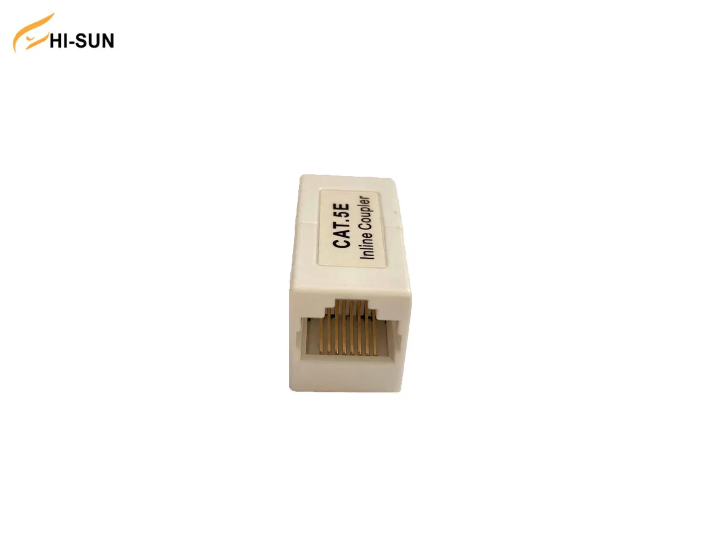 Toolless UTP in-Line Coupler White Cat5e Keystone Jack