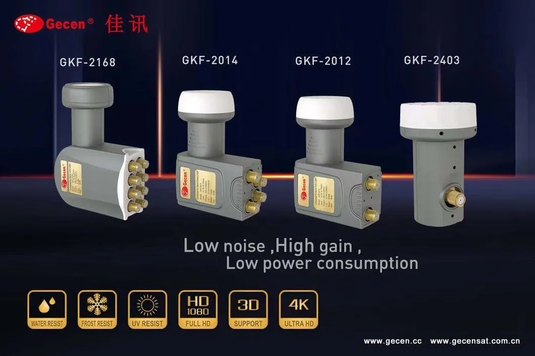 Universal HD Digital Satellite Waterproof Slide-Down Single LNB