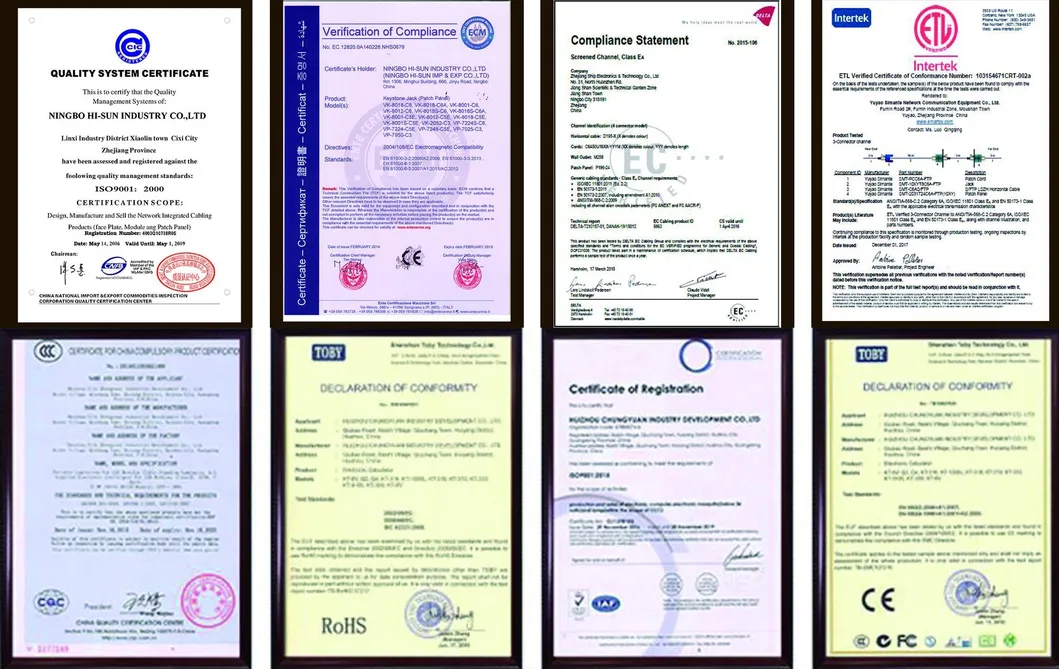 UTP Lsa Block Label Strip (slide-out type) 24 Port Cat5e Patch Panel RJ45 Network Surface Wall Mount Patch Panel Bracket