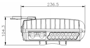 Wholesale 16port ABS Optics Fiber Termination Box Indoor/Outdoor FTTH Fiber Optic Distribution Box Otb-0216-D3 with Splitter Cassette FTTH Nap16