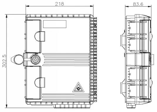Wholesale 16port ABS Optics Fiber Termination Box Indoor/Outdoor FTTH Fiber Optic Distribution Box Otb-0216-D3 with Splitter Cassette FTTH Nap16